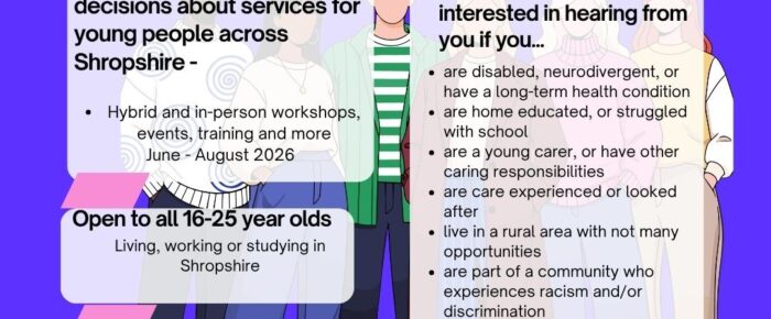 Help Shape Services for Young People in Shropshire